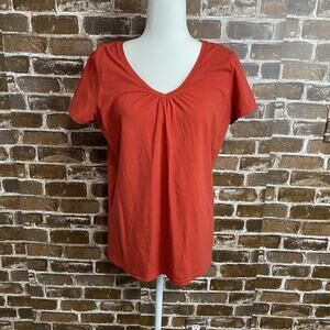 Route 66 V-neck T-shirt Womens Size XLarge Red Short Sleeve